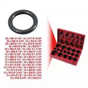 KS Tools 970.0350 O-Ring-Sortiment, SAE, 407 Stück