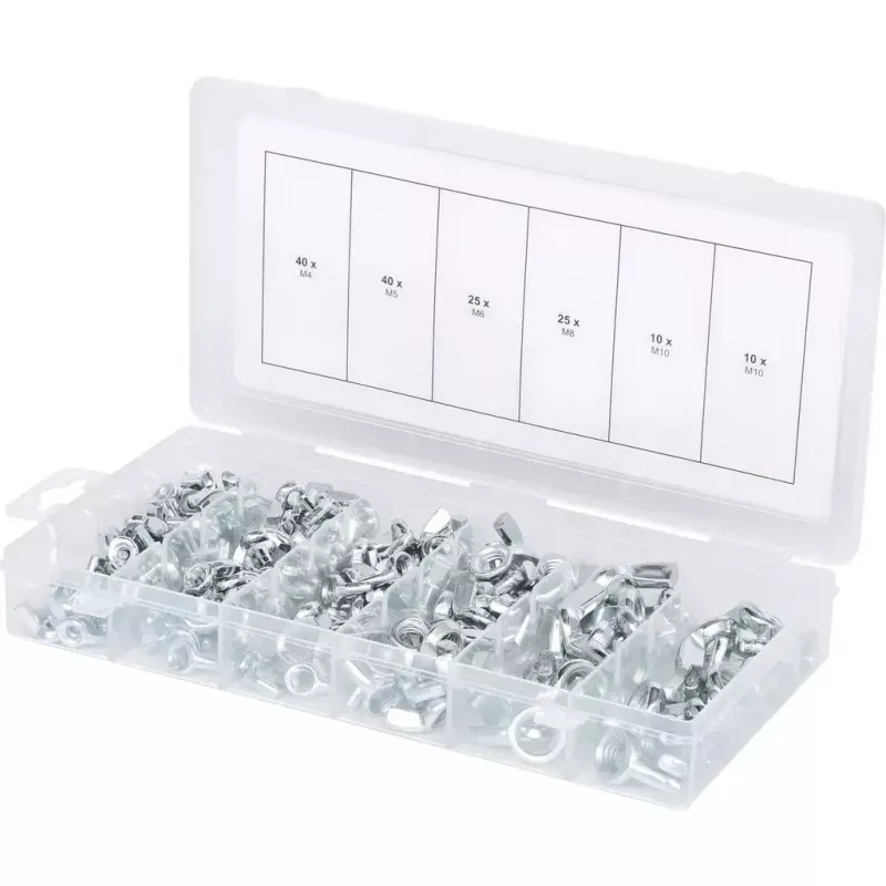 KS Tools 970.0470 Flügelmutter-Sortiment, 150 Stk.