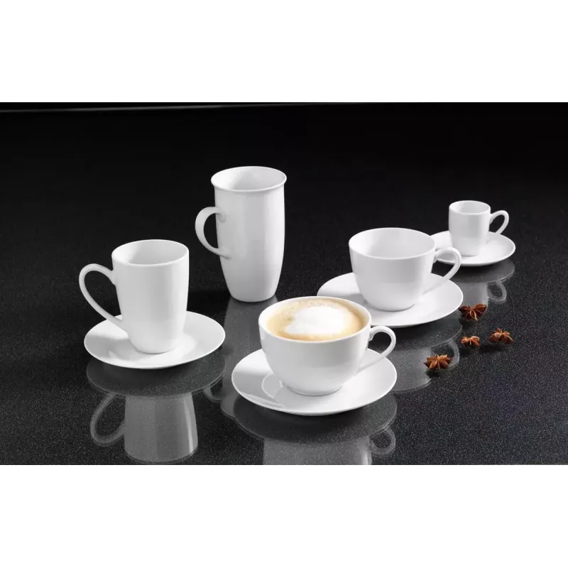 Ritzenhoff & Breker Snap BIANCO Porzellan-Cappuccinotasse 0,3 L, 4er-Set