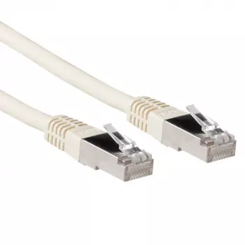 ACT Ivory 1,5 m LSZH S/FTP CAT6A Patchkabel mit RJ45-Steckern