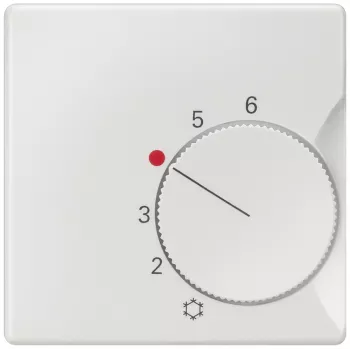 Siemens DELTA i-system 5TC9221 Raumthermostat-Abdeckplatte, Titanweiß