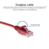 ACT Rot 0,5 Meter LSZH U/UTP CAT6 Datacenter Slimline Patchkabel snagless mit RJ45-Steckern