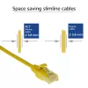 ACT Gelb 5 Meter LSZH U/UTP CAT6 Rechenzentrums-Slimline-Patchkabel mit RJ45-Steckern