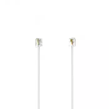 Hama 00201134 Telefonkabel 6 m Weiß