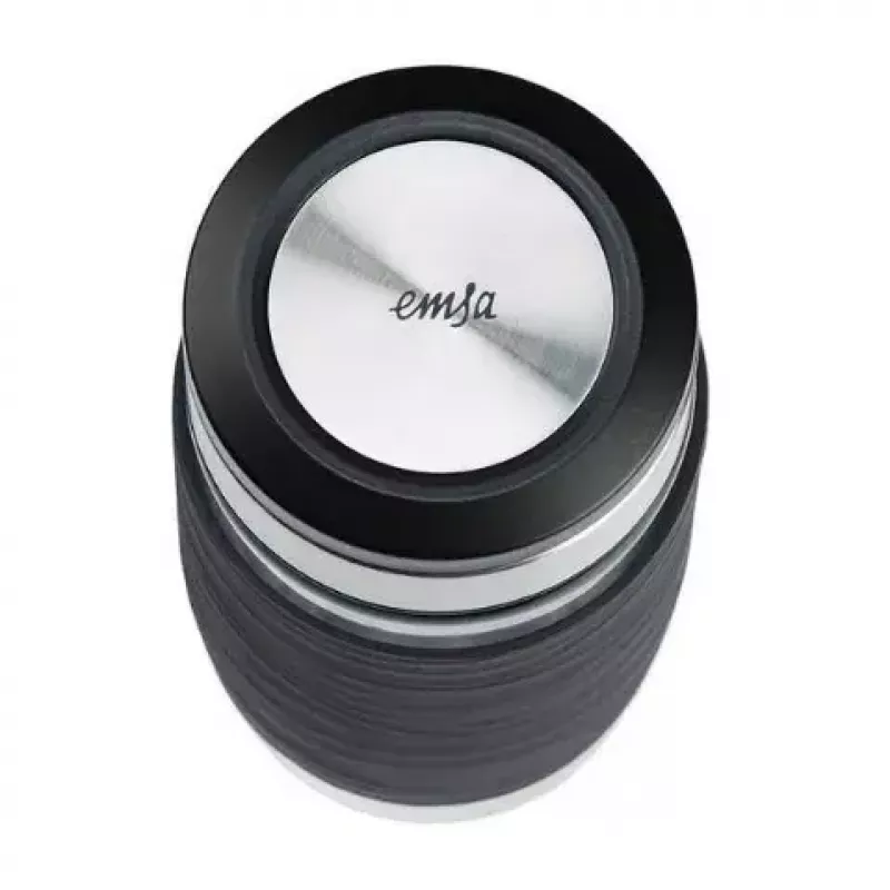 EMSA N20803 Teebecher, 420 ml, Schwarz, mit Siebeinsatz