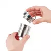 EMSA N20803 Teebecher, 420 ml, Schwarz, mit Siebeinsatz