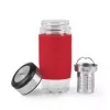 Emsa TEA MUG Isolierbecher mit 2-in-1-Siebeinsatz, 420 ml, Rot