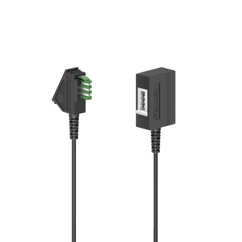 Hama 00201102 Telefonkabel 10 m Schwarz