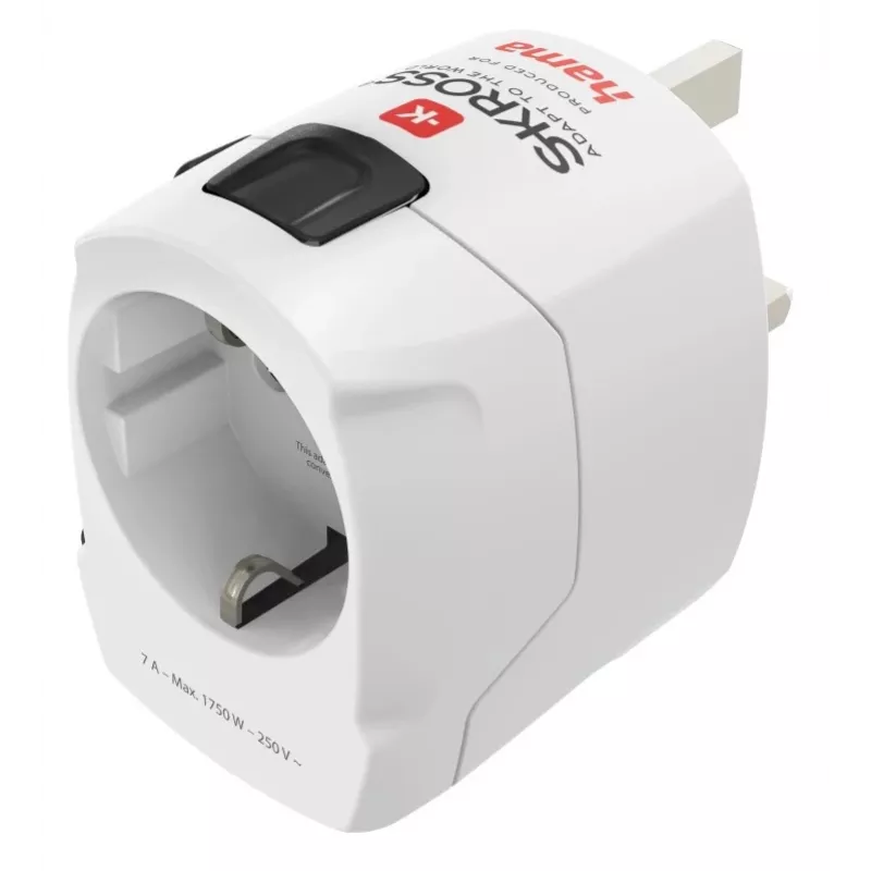 Hama World Travel Pro Reisestecker Universal Typ F Weiß