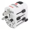 Hama World Travel Pro Reisestecker Universal Typ F Weiß