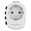 Hama World Travel Pro Reisestecker Universal Typ F Weiß
