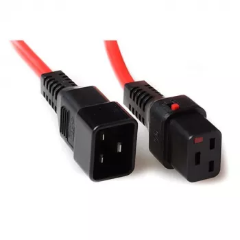ACT Powercord C19 IEC Lock C20 rot 2 m 16 A 230 V