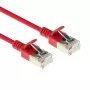 ACT rot 0,15 m LSZH U/FTP CAT6A Rechenzentrums-Slimline-Patchkabel mit Verriegelungsschutz und RJ45-Steckern