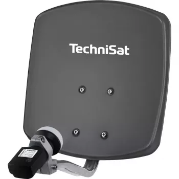 TechniSat DIGIDISH 33 Satellitenantenne mit Satfinder V/H-LNB, Schiefergrau