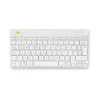 R-Go Tools Ergonomische Tastatur R-Go Compact Break, kompakte Tastatur mit Pausensoftware, QWERTY (UK), Bluetooth, weiß