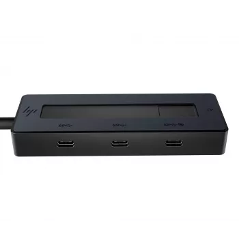 HP 4K USB-C Multiport Hub, USB Type-C, USB Type-C, 10000 Mbit/s, 3840 x 2160, Schwarz, 65 W