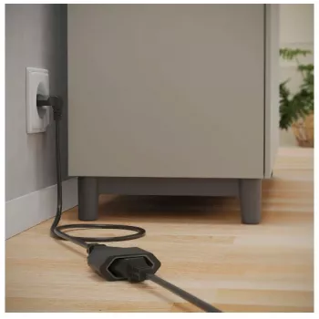 Hama 00223266 Stromverlängerung 3 m 1 AC-Steckdose(n) Innenbereich Schwarz