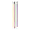 BIC Evolution Pastel HB-Bleistifte mit Radiergummi, 10 Stück, Pink/Purple/Green/Yellow