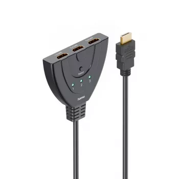 Hama 4K HDMI Switch 3x1, 3x HDMI Buchse auf 1x HDMI Stecker (00205101)