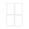 Avery Quick&Clean C2318-25i Karten, 82,6 x 127 mm, 260 g/m², weiß, 100 Karten (25 Blatt x 4)