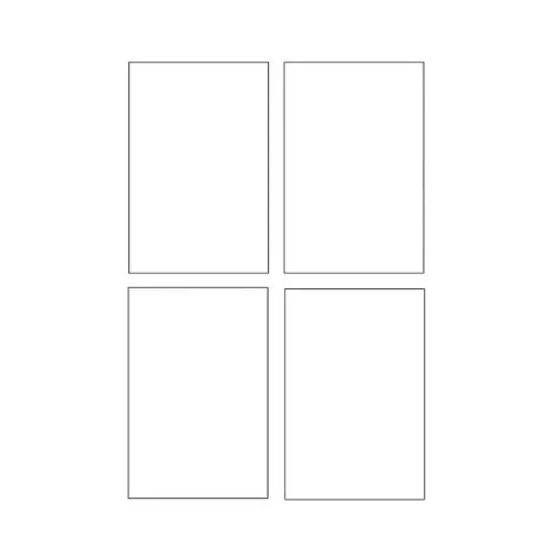 Avery Quick&Clean C2318-25i Karten, 82,6 x 127 mm, 260 g/m², weiß, 100 Karten (25 Blatt x 4)