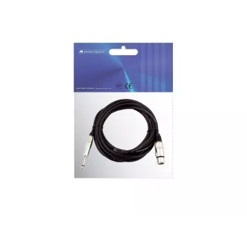 Audiokabel 2m Omnitronic 3022516M XLR 3-polig 6,35mm Schwarz