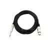 Audiokabel 2m Omnitronic 3022516M XLR 3-polig 6,35mm Schwarz