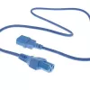 ACT Stromkabel C14 - C15 blau 1,2 m IEC C14 250V 10A