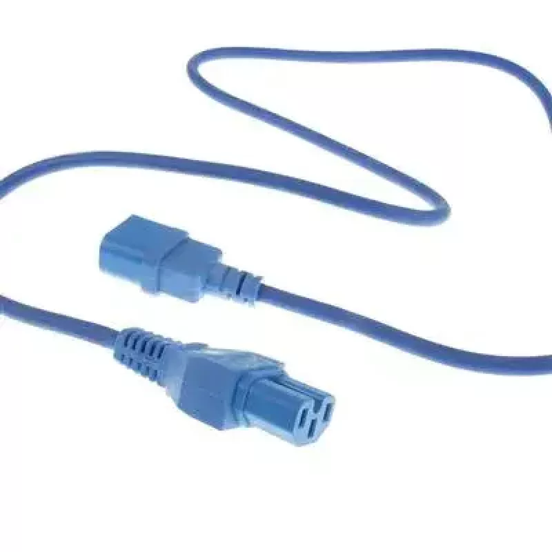 ACT Stromkabel C14 - C15 blau 1,2 m IEC C14 250V 10A