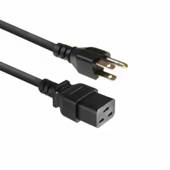Netzkabel ACT AK5445 Schwarz 1,8 m C19-Kupplung