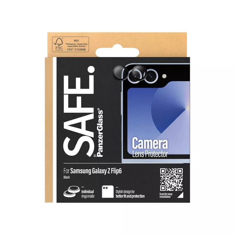 PanzerGlass SAFE. Kameraobjektivschutz, Samsung Galaxy Z Flip5, Schwarz (SAFE95870)