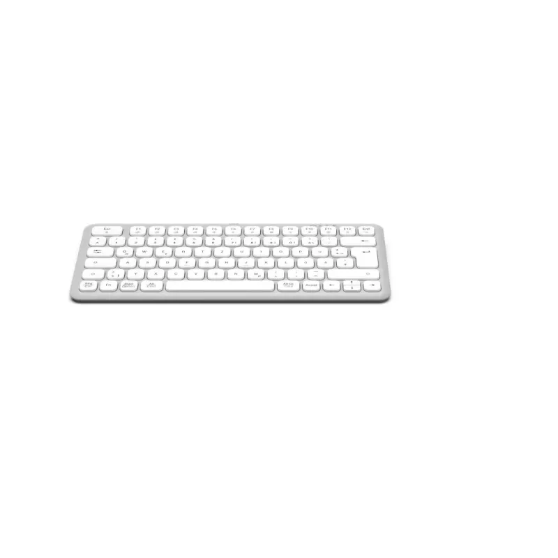Hama WK-500 Multi-Device-Tastatur, kompakt, kabellos Funk + Bluetooth, QWERTZ Deutsch, weiß
