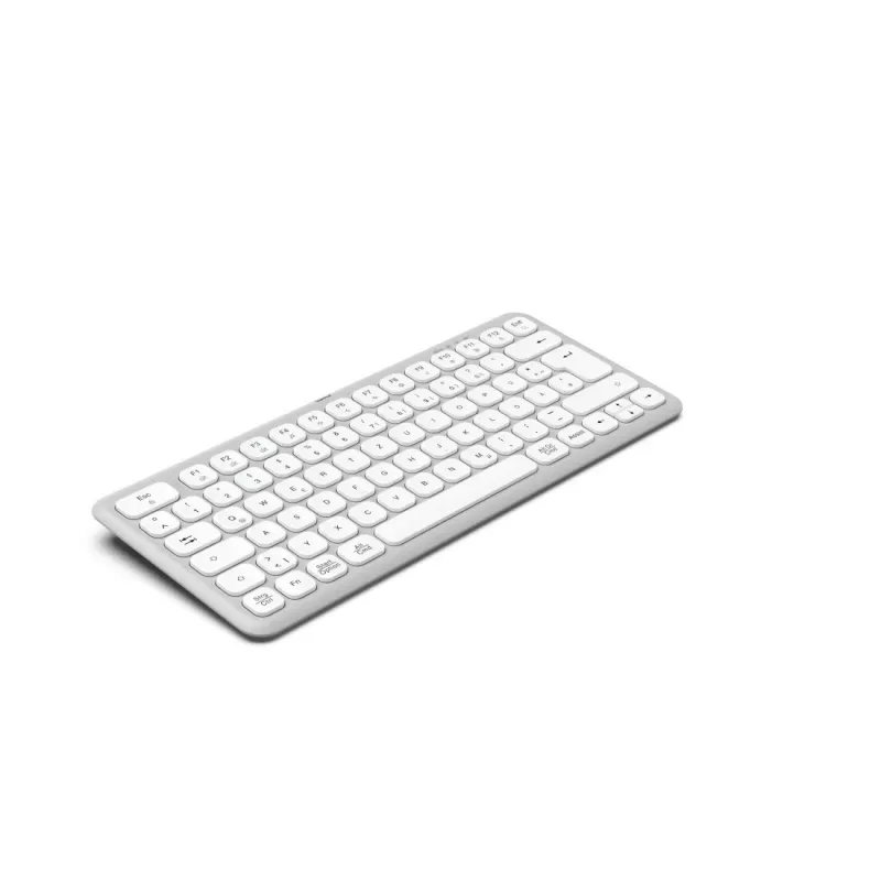 Hama WK-500 Multi-Device-Tastatur, kompakt, kabellos Funk + Bluetooth, QWERTZ Deutsch, weiß