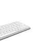 Hama WK-500 Multi-Device-Tastatur, kompakt, kabellos Funk + Bluetooth, QWERTZ Deutsch, weiß