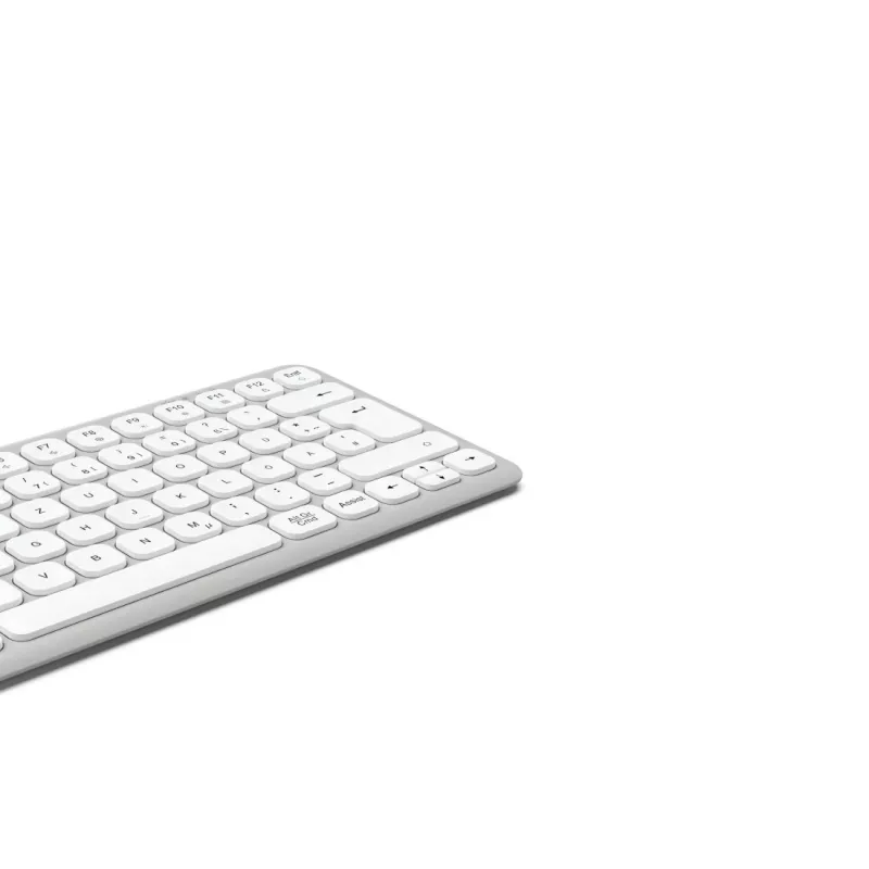 Hama WK-500 Multi-Device-Tastatur, kompakt, kabellos Funk + Bluetooth, QWERTZ Deutsch, weiß