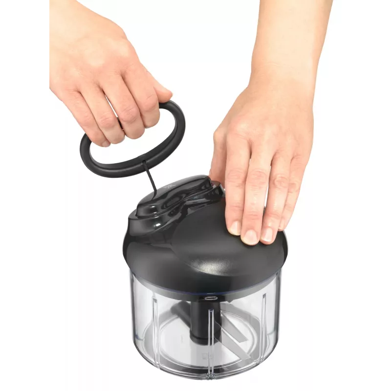 WMF Gourmet 18.7678.6040 manueller Food Chopper Schwarz, Transparent