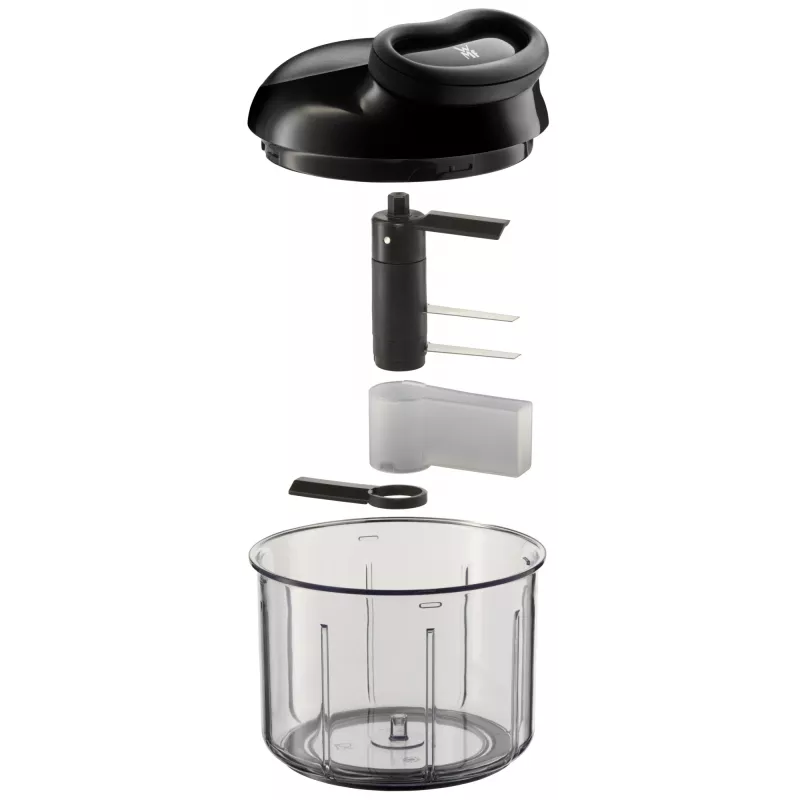WMF Gourmet 18.7678.6040 manueller Food Chopper Schwarz, Transparent