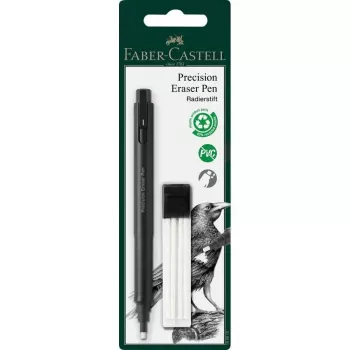 Radierstift Faber-Castell Precision Pen Radierer Kunststoff Schwarz, 1 Stück