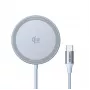 UGREEN MagFlow W753 Qi2 Magnetische kabellose Ladestation, 25 W, Silber