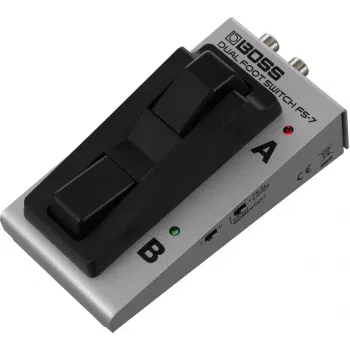 BOSS FS-7 Doppel-Fußschalter, Schwarz/Silber