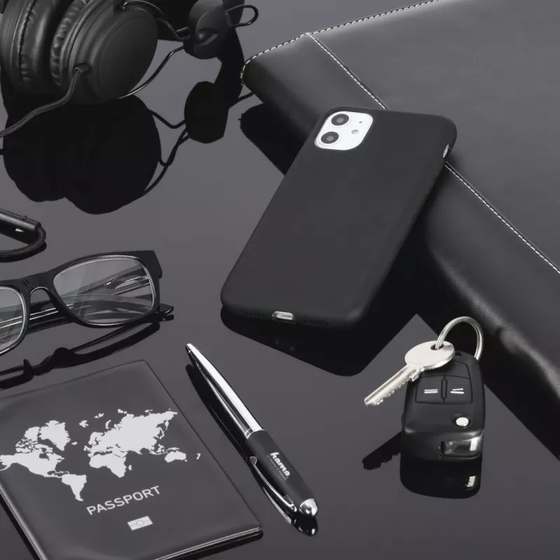 Hama Essential Line Finest Feel 00195463 Rückseitenabdeckung für Samsung Galaxy A42 5G, TPU, Schwarz