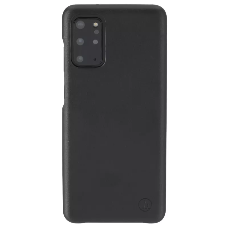Hama Essential Line Finest Sense 00196839 Rückseitenabdeckung für Samsung Galaxy S20+ / S20+ 5G, Kunstleder, Schwarz
