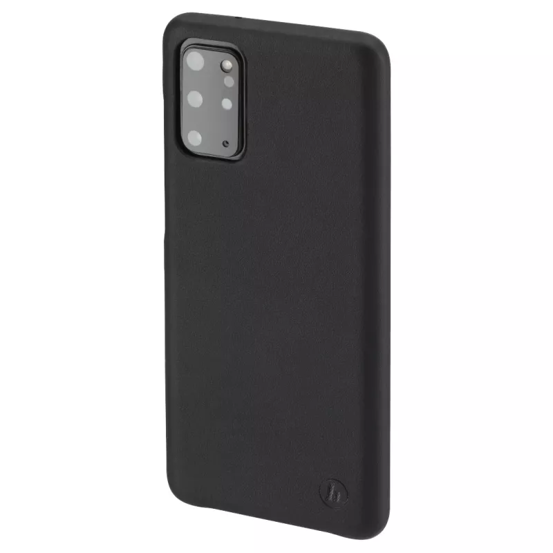 Hama Essential Line Finest Sense 00196839 Rückseitenabdeckung für Samsung Galaxy S20+ / S20+ 5G, Kunstleder, Schwarz