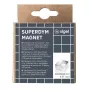 Bastelmagnet Quadratisch Sigel BA705 Neodymium Silber 20x20x10mm