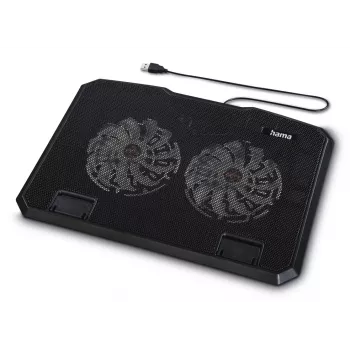 Hama Schwarz Metal Laptop-Kühlpad 39,6 cm (15,6 Zoll)
