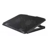 Hama 00126806 Black Metal Laptop-Kühler, neigbar, leise, 2 Lüfter, bis 40 cm (15,6 Zoll), Schwarz