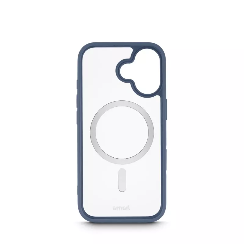Hama Frame Protect 00232382 Handyhülle für Apple iPhone 17, magnetisch, transparent/blau