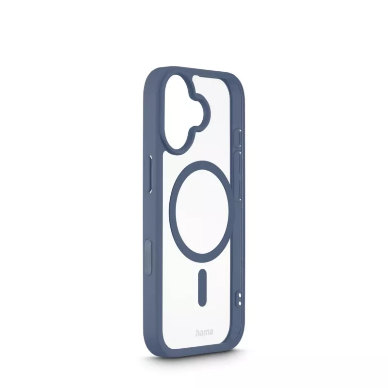 Hama Frame Protect 00232382 Handyhülle für Apple iPhone 17, magnetisch, transparent/blau