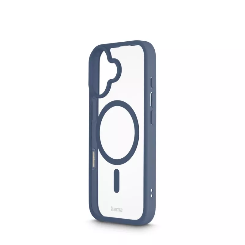 Hama Frame Protect 00232382 Handyhülle für Apple iPhone 17, magnetisch, transparent/blau