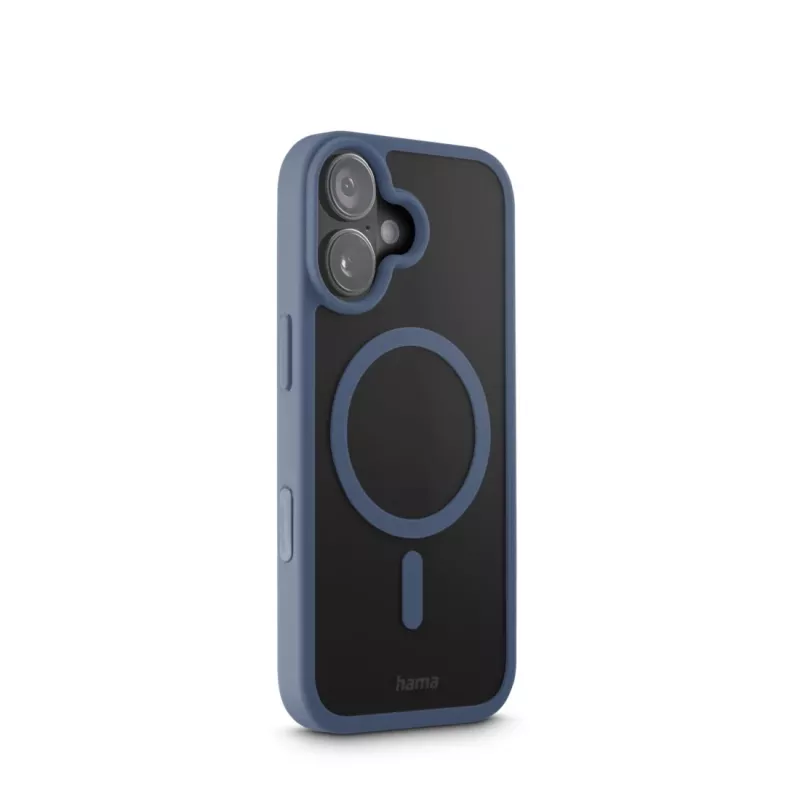 Hama Frame Protect 00232382 Handyhülle für Apple iPhone 17, magnetisch, transparent/blau